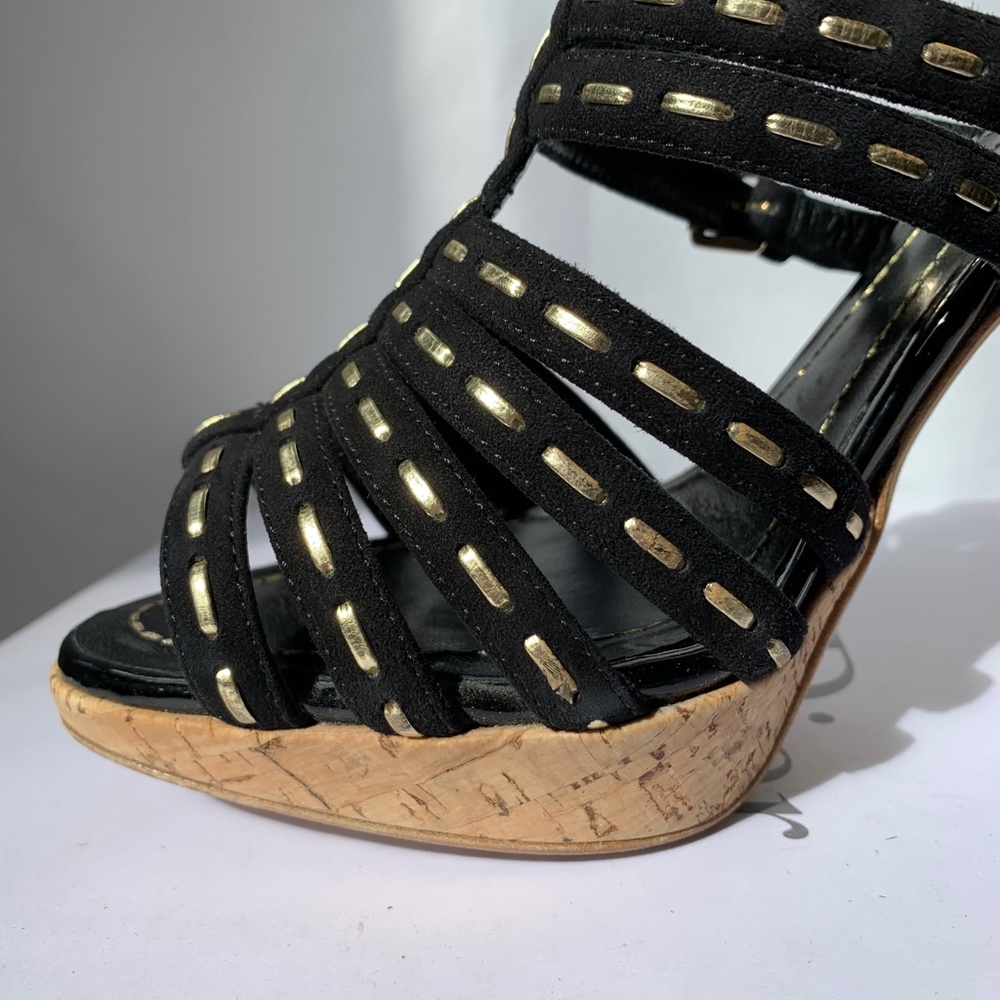 Christian Dior Antica Black Suede Sandal 39 - Picture 9 of 10